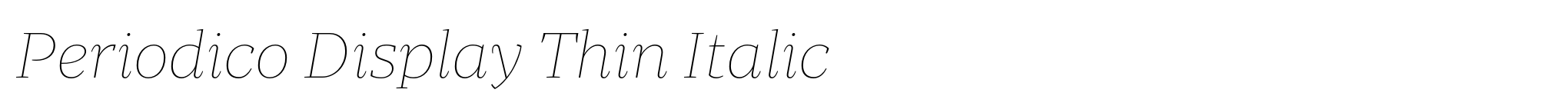 Periodico Display Thin Italic image